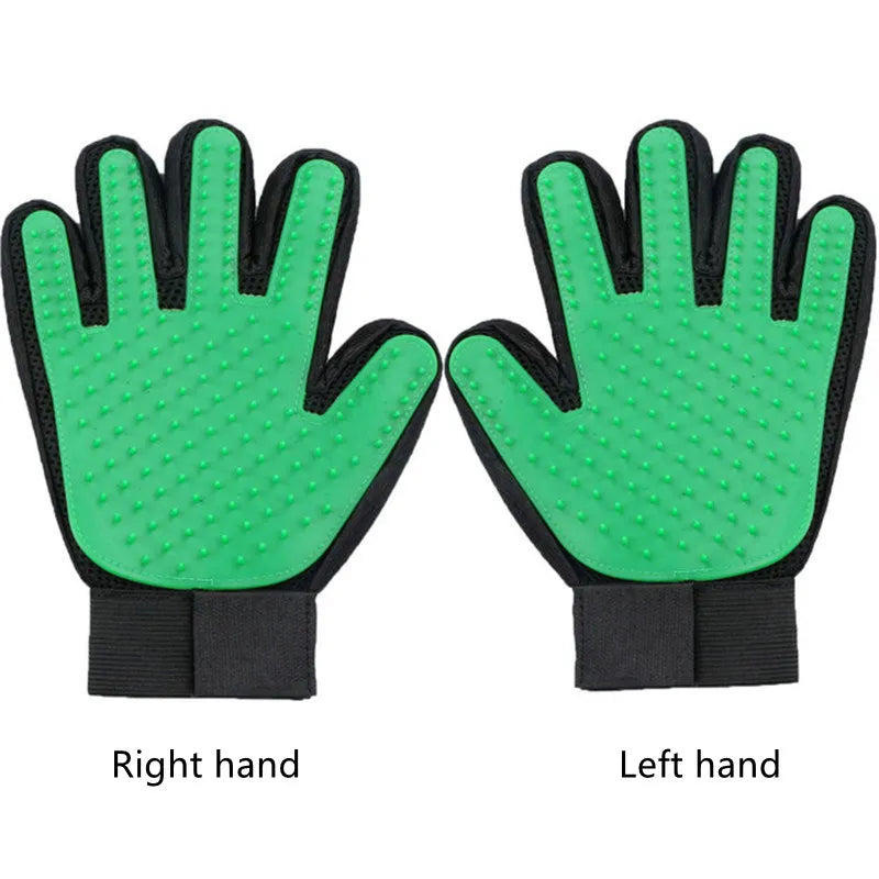 Pet Bath Brush Silicone Glove for Pet Massage Pet Grooming Glove Dogs Cats