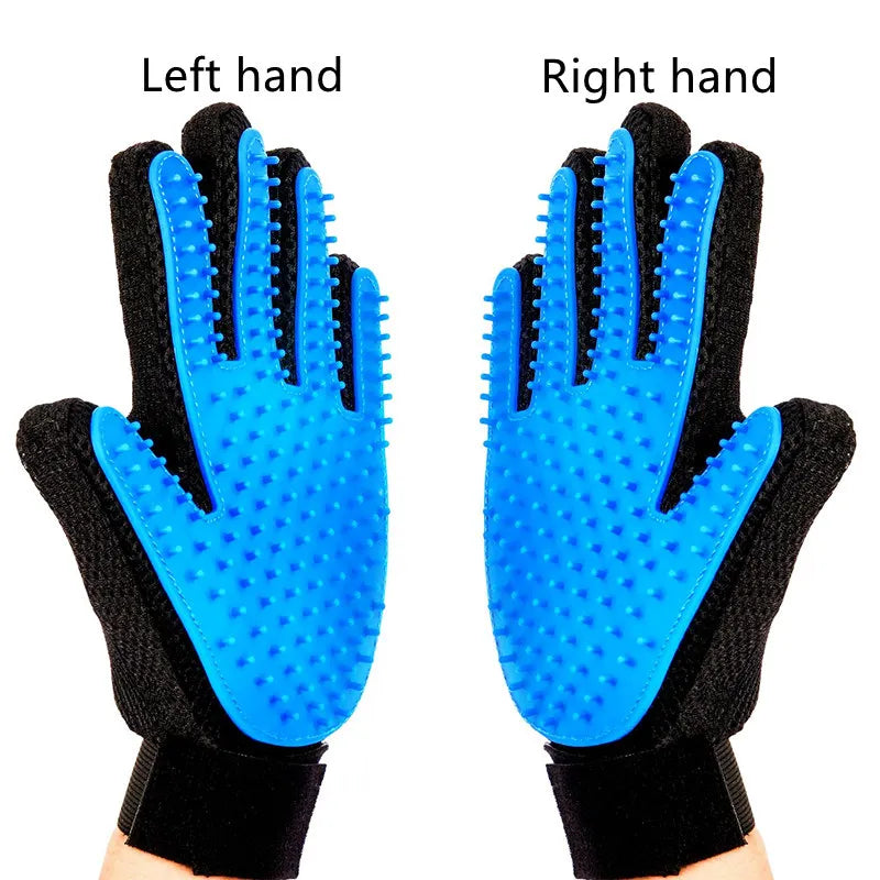 Pet Bath Brush Silicone Glove for Pet Massage Pet Grooming Glove Dogs Cats