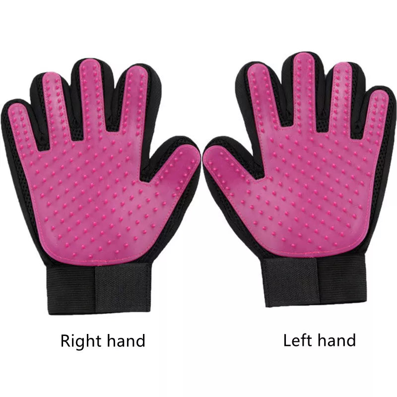 Pet Bath Brush Silicone Glove for Pet Massage Pet Grooming Glove Dogs Cats