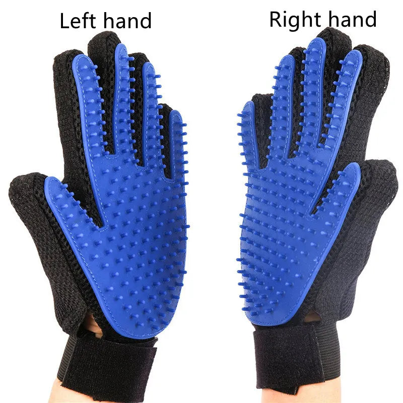 Pet Bath Brush Silicone Glove for Pet Massage Pet Grooming Glove Dogs Cats