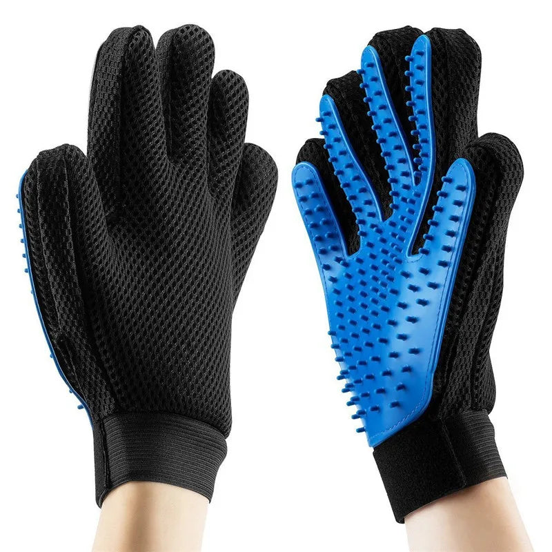 Pet Bath Brush Silicone Glove for Pet Massage Pet Grooming Glove Dogs Cats